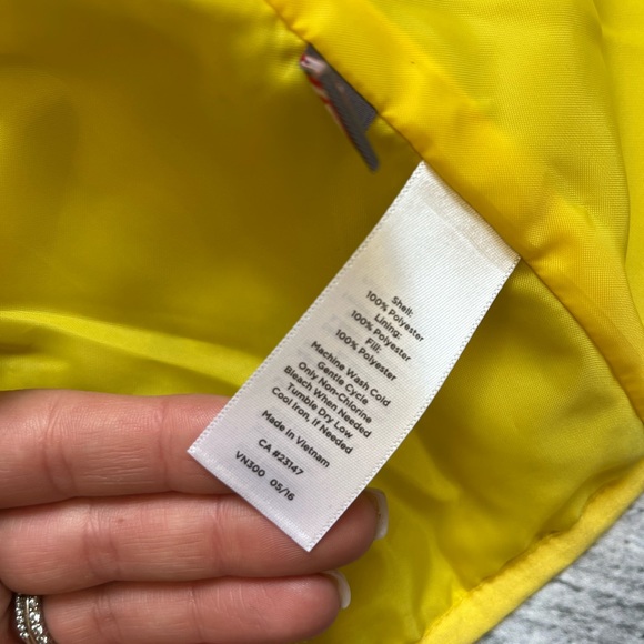 TALBOTS || Brown and Yellow Womans XL Puffer jacket - Picture 6 of 6